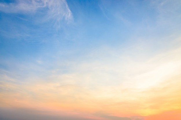 Dusk colorful dramatic yellow sun Free Photo